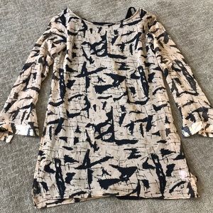 Leyendecker Long Sleeve Mini Dress